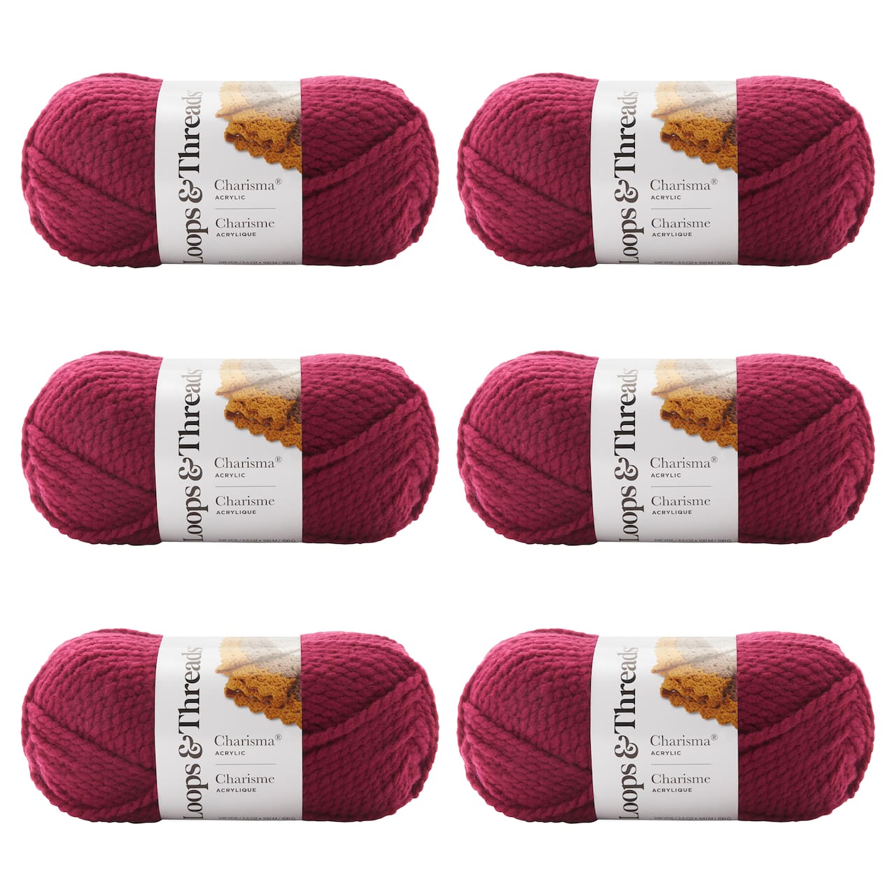 6 Pack: Charisma® Yarn by Loops & Threads®